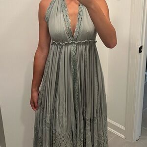 Sage maxi dress